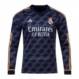 Camisola Real Madrid 2º Manga Comprida 2023-2024