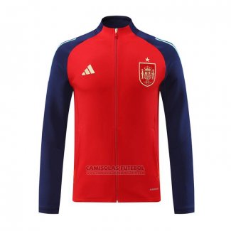 Jaqueta Espanha 2024-2025 Vermelho