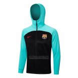 Jaqueta Hoodie Barcelona 2022-2023 Azul Y Preto