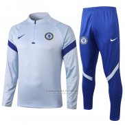 Sueter de Treinamento Chelsea 2020-21 Azul