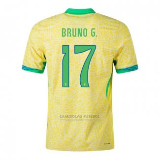 Camisola Brasil Jogador Bruno G. 1º 2024