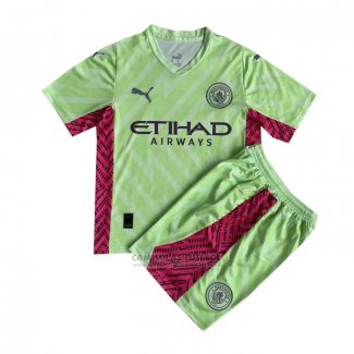 Camisola Manchester City Goleiro Crianca 2023-2024 Verde