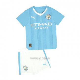 Camisola Manchester City 1º Crianca 2023-2024