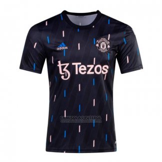 Camisola Pre Match del Manchester United 2022 Preto