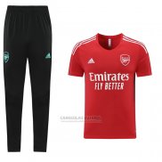 Fato de Treino Arsenal Manga Curta 2021-2022 Vermelho