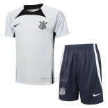 Fato de Treino Corinthians Manga Curta 2024-2025 Cinza - Calcas Curta