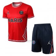 Fato de Treino Paris Saint-Germain Jordan Manga Curta 2022-2023 Vermelho - Calcas Curta