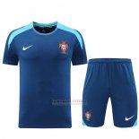 Fato de Treino Portugal Manga Curta 2024-2025 Azul - Calcas Curta