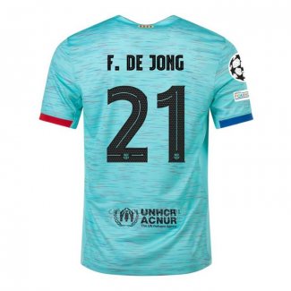 Camisola Barcelona Jogador F.De Jong 3º 2023-2024