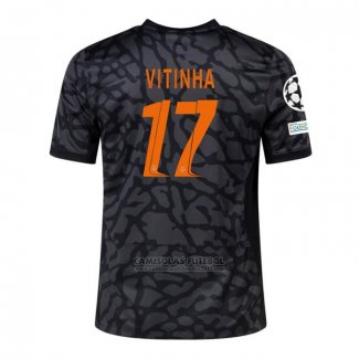 Camisola Paris Saint-Germain Jogador Vitinha 3º 2023-2024