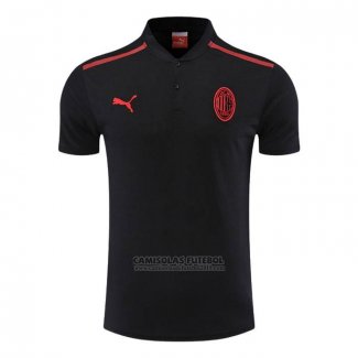 Camisola Polo del AC Milao 2022-2023 Preto