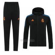 Fato de Treino Hoodie Real Madrid 2021-2022 Preto