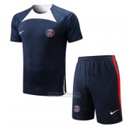 Fato de Treino Paris Saint-Germain Manga Curta 2022-2023 Azul - Calcas Curta