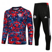 Sueter de Treinamento Bayern de Munique 2021 Azul Y Vermelho