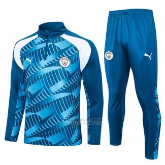 Sueter de Treinamento Manchester City Crianca 2023-2024 Azul