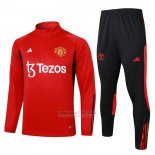 Sueter de Treinamento Manchester United 2023-2024 Vermelho