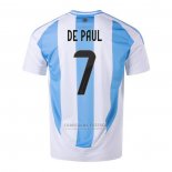 Camisola Argentina Jogador de Paul 1º 2024