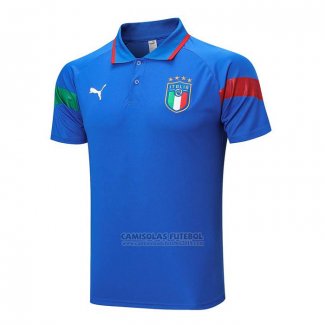 Camisola Polo del Italia 2022-2023 Azul