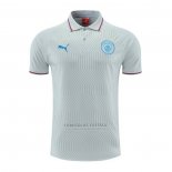 Camisola Polo del Manchester City 2022-2023 Cinza