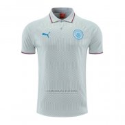 Camisola Polo del Manchester City 2022-2023 Cinza