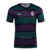 Camisola Pre Match del Real Madrid 2022 Verde Y Purpura