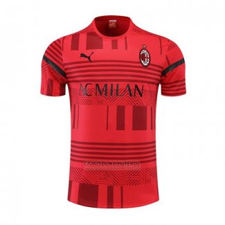 Camisola de Treinamento AC Milao 2022-2023 Vermelho