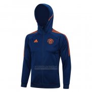 Jaqueta Hoodie Manchester United 2023-2024 Azul