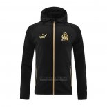 Jaqueta Hoodie Olympique Marsella 2022-2023 Preto