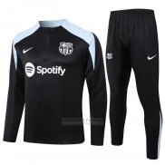 Sueter de Treinamento Barcelona 2024-2025 Preto Y Cinza