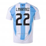 Camisola Argentina Jogador L.martinez 1º 2024