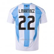 Camisola Argentina Jogador L.martinez 1º 2024