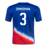 Camisola Estados Unidos Jogador Zimmerman 2º 2024