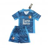 Camisola Feyenoord Goleiro Crianca 2021-2022 Azul