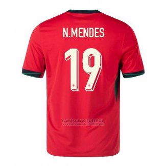 Camisola Portugal Jogador N.mendes 1º 2024