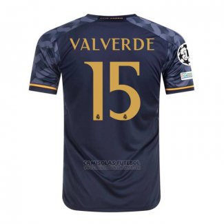 Camisola Real Madrid Jogador Valverde 2º 2023-2024