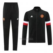 Jaqueta de Treinamento Manchester United 2021-2022 Preto