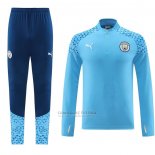 Sueter de Treinamento Manchester City 2023-2024 Azul Claro