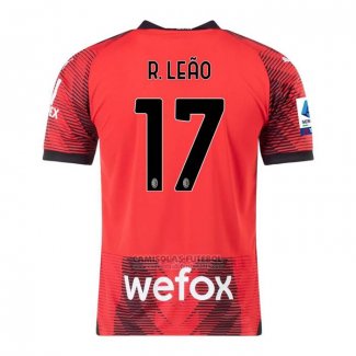 Camisola AC Milao Jogador R.Leao 1º 2023-2024