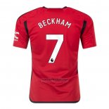 Camisola Manchester United Jogador Beckham 1º 2023-2024