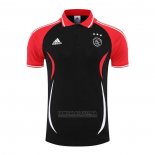 Camisola Polo del Ajax 2022-2023 Preto Y Vermelho