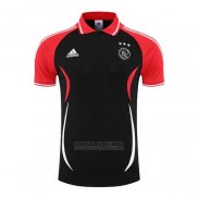 Camisola Polo del Ajax 2022-2023 Preto Y Vermelho