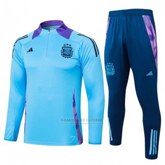 Sueter de Treinamento Argentina 2024-2025 Azul