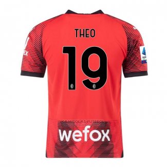 Camisola AC Milao Jogador Theo 1º 2023-2024