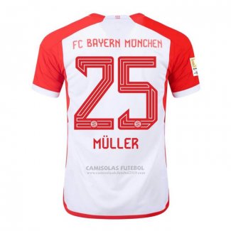 Camisola Bayern de Munique Jogador Muller 1º 2023-2024