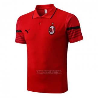 Camisola Polo del AC Milao 2022-2023 Vermelho