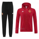 Fato de Treino Hoodie Manchester United 2022-2023 Vermelho