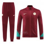 Jaqueta de Treinamento Paris Saint-Germain 2024-2025 Vermelho
