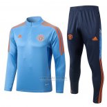 Sueter de Treinamento Manchester United 2022-2023 Azul