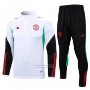 Sueter de Treinamento Manchester United Crianca 2023-2024 Branco