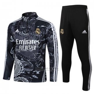 Sueter de Treinamento Real Madrid 2023-2024 Preto